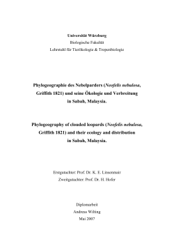 Phylogeographie des Nebelparders (Neofelis nebulosa, Griffith 1821)