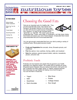 Nutritious Bytes - The Greater Boston Food Bank