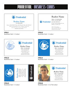 prudential business cards