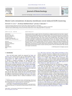 Monte Carlo simulations of plasma membrane corral