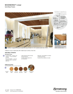 Data Page - WoodWorks Linear