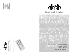 Building Community - Hawaii Youth Symphony