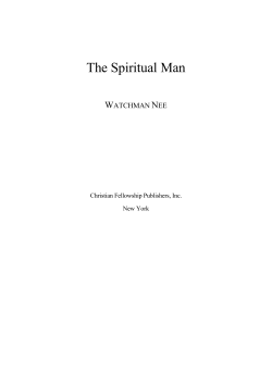 The Spiritual Man