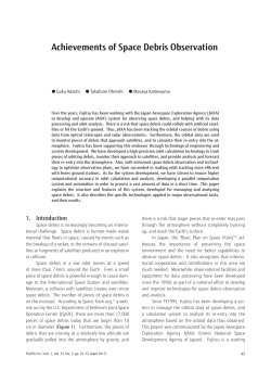 Achievements of Space Debris Observation