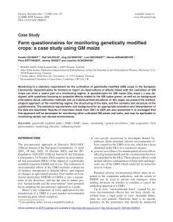 - Environmental Biosafety Research