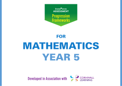 Rising Stars Progression Framework for mathematics, Year 5