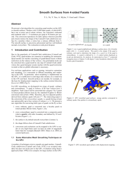 Smooth Surfaces from 4-sided Facets