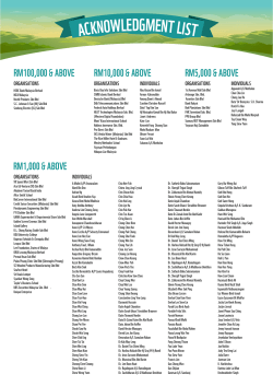 WWF Desk Calendar_Acknowledgement List for