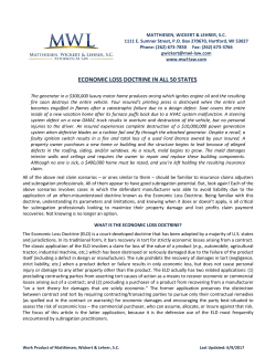 Economic Loss Doctrine In All 50 States