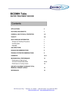 BCDMH Tabs - Enviro Tech Chemical Services, Inc.