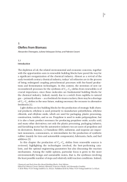 1 Olefins from Biomass - Wiley-VCH
