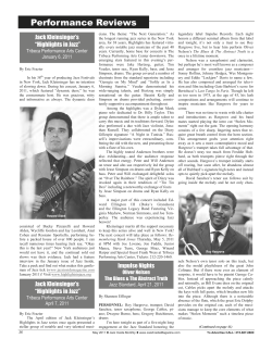 Jazz Inside Magazine, Eric Frazier