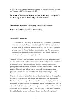 Dreaming of helicopter travel in the 1950s and Liverpool`s