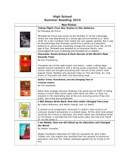 High School Summer Reading 2015