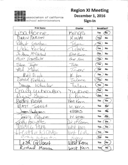 MINUTES &ndash; Region 11 &ndash; Dec. 1, 2016 - ACSA Regions
