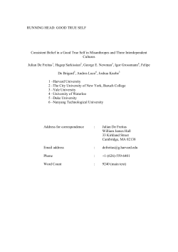 Consistent belief in a good true self in misanthropes and three