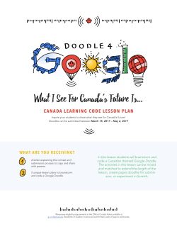 Canada Learning Code doodle lesson