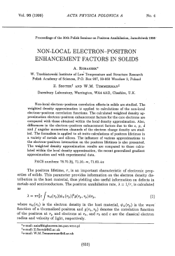NON-LOCAL ELECTRON-POSITRON ENHANCEMENT FACTORS
