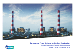 Burner and Firing Systems for Oxyfuel Combustion