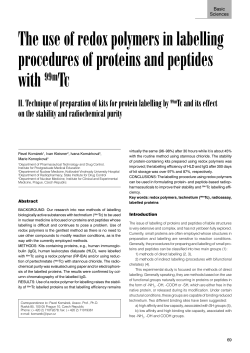 The use of redox polymers in labelling procedures of proteins and