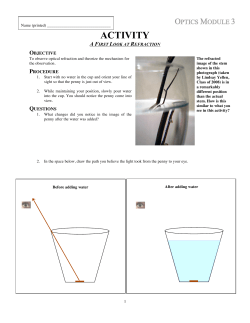 Optics 3 - refraction