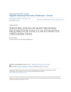 identification of host proteins required for vesicular stomatitis virus