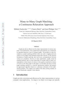 Many-to-Many Graph Matching: a Continuous Relaxation Approach