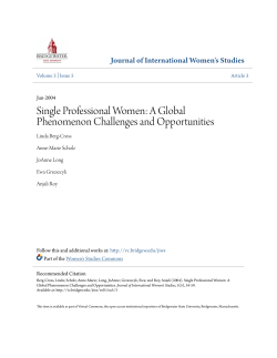 Single Professional Women - Virtual Commons