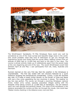 The WindChasers` Sandakphu 70 Mile Himalayan Race could very