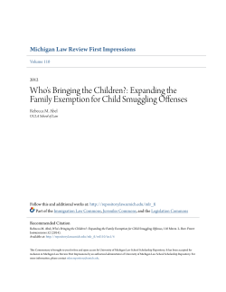 Expanding the Family Exemption for Child Smuggling Offenses