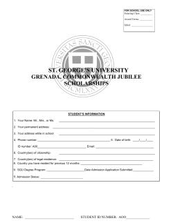 the St. George`s University, Grenada, Commonwealth