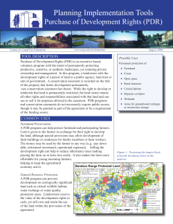 Purchase of Development Rights