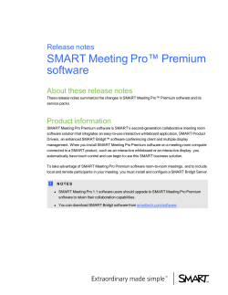 SMART Meeting Pro Premium software release notes