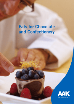 Fats for Chocolate and Confectionery