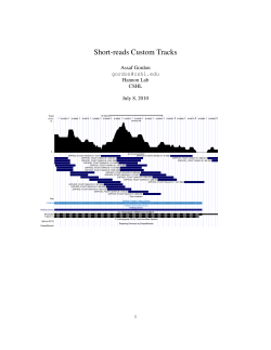 Genome Browser Custom Tracks