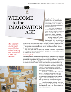 to the IMAGINATION AGE WELCOME - Uwc-Usa