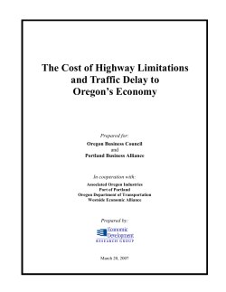 The Cost of Highway Limitations and Traffic Delay