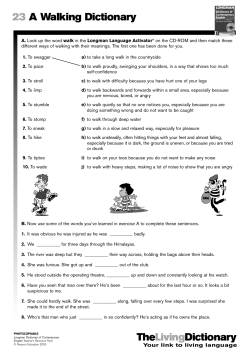 23 A Walking Dictionary TheLivingDictionary