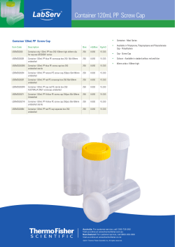 Container 120mL PP Screw Cap