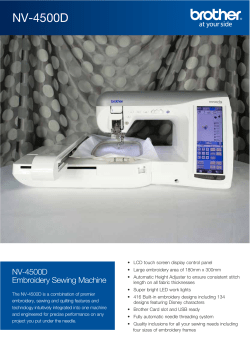 NV-4500D - Echidna Sewing Products