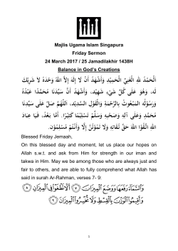 Balance in God`s Creations