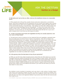 Do you have questions about nutrition in the news