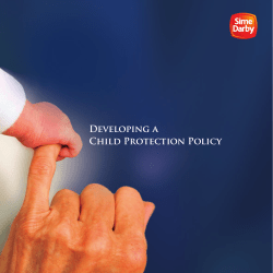 Developing a Child Protection Policy
