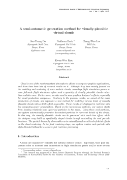 A semi-automatic generation method for visually-plausible
