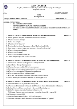 biology paper ii