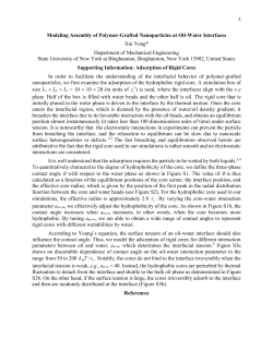Modeling Assembly of Polymer-Grafted Nanoparticles at Oil