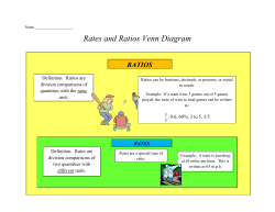 Rates and Ratios Venn Diagram