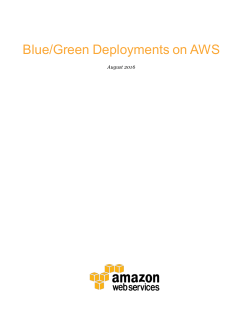 Blue/Green Deployments on AWS Whitepaper
