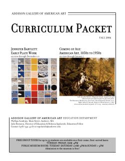 Coming of Age: American Art, 1850s to 1950s