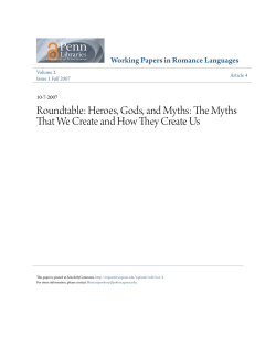 Roundtable: Heroes, Gods, and Myths: The Myths That We Create